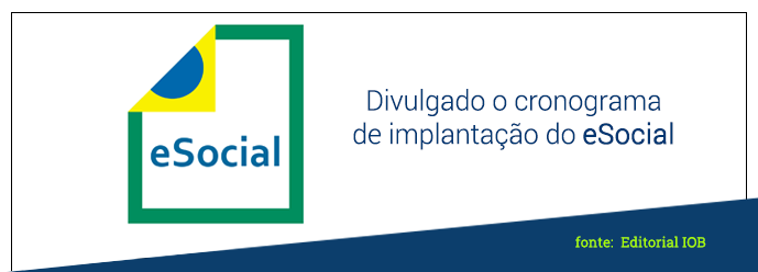 Divulgado o cronograma de implantação do eSocial